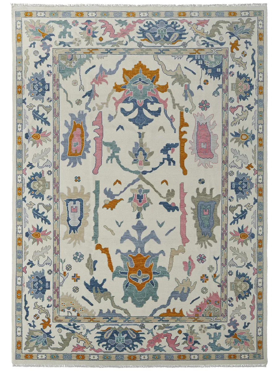 Karina 69G8F 8'6" x 11'6" Ivory/Blue/Pink Rug