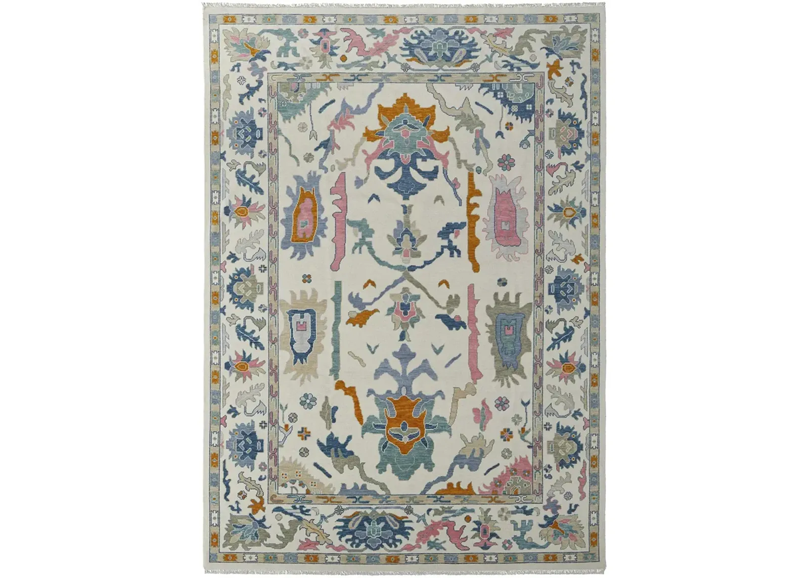 Karina 69G8F 8'6" x 11'6" Ivory/Blue/Pink Rug