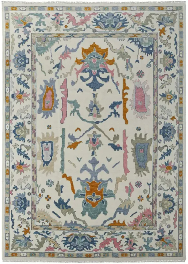 Karina 69G8F 8'6" x 11'6" Ivory/Blue/Pink Rug