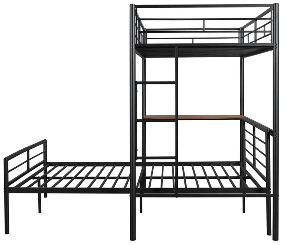 Merax Metal Bunk Bed with Desk