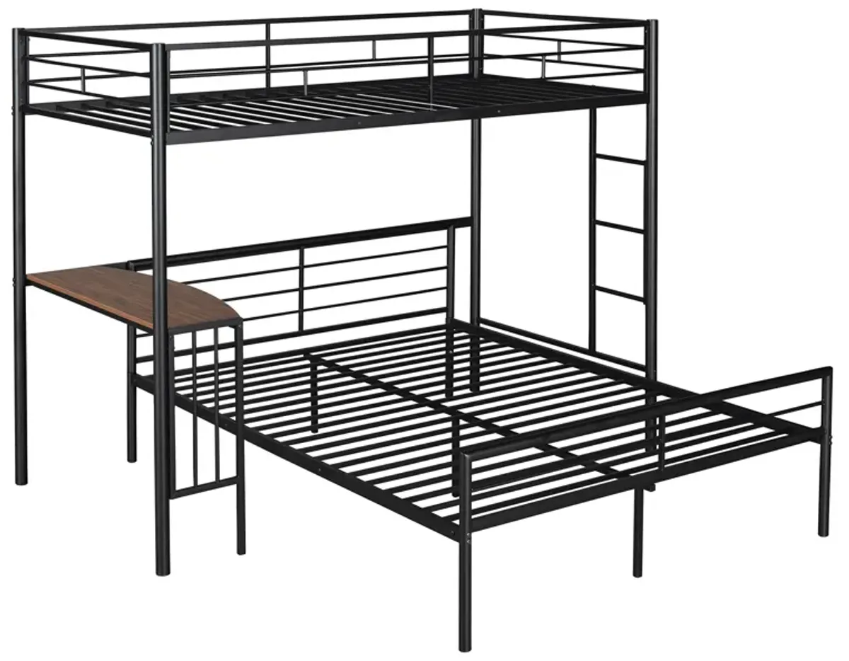 Merax Metal Bunk Bed with Desk