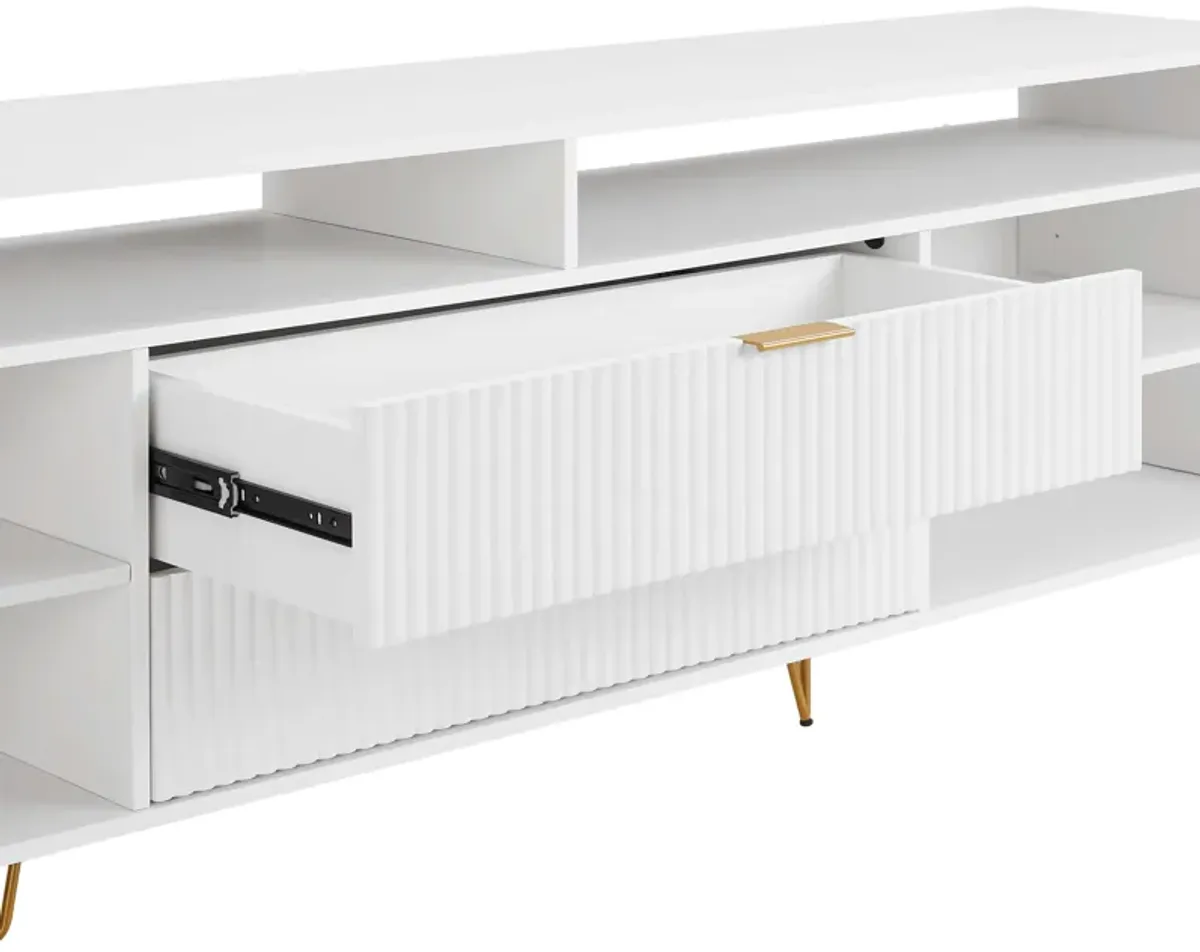 Dumbo Large TV Stand in White