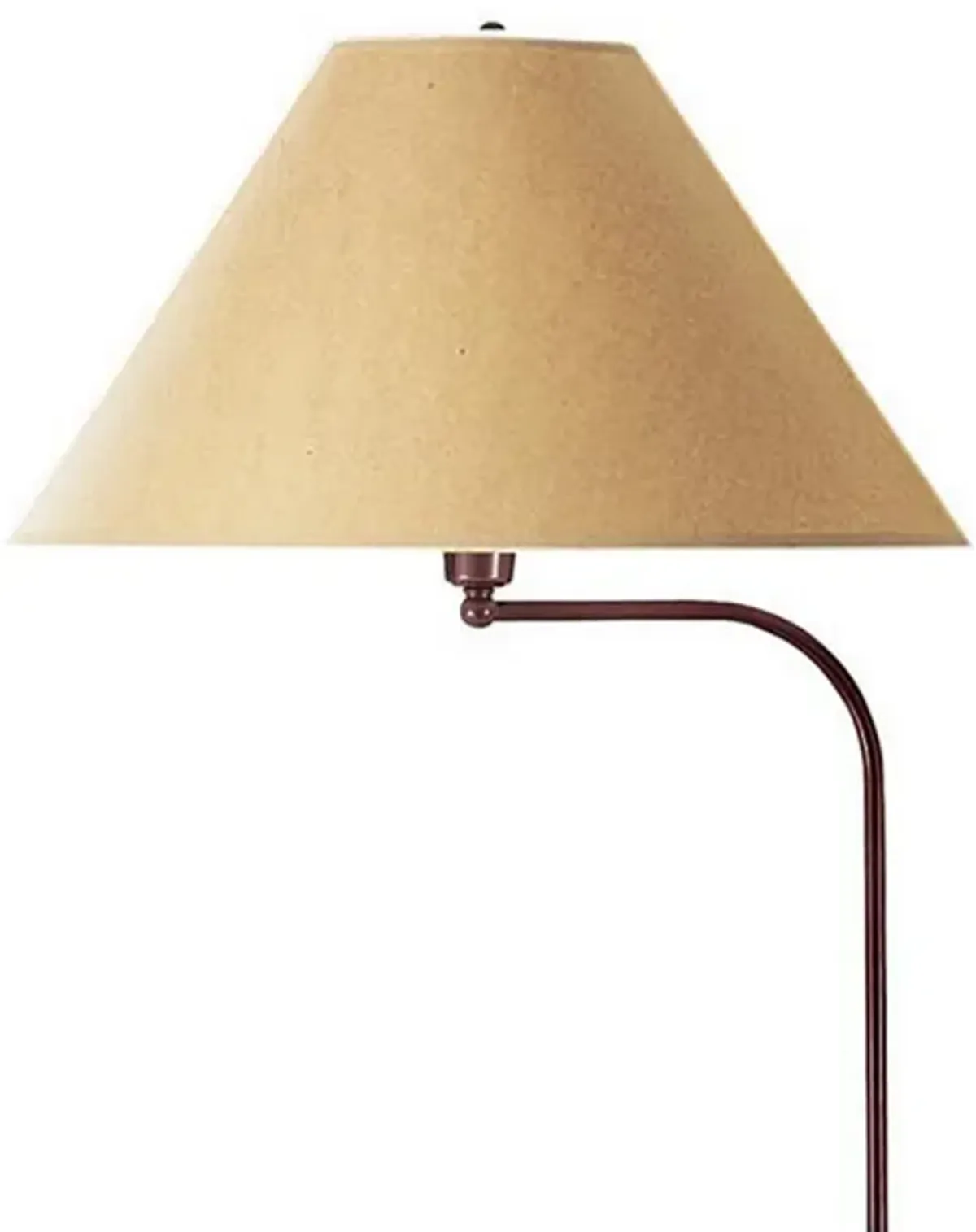 3 Way Metal Floor Lamp with and Adjustable Height Mechanism, Brown-Benzara