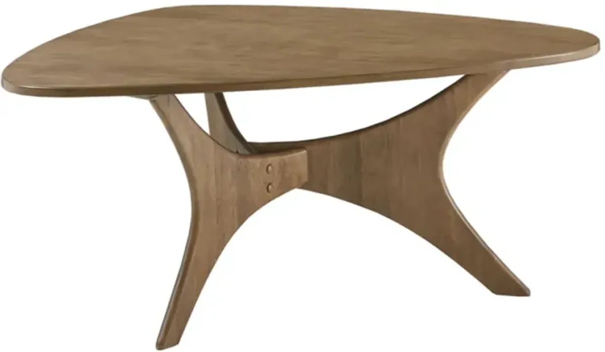 Blaze Triangle Wood Coffee Table