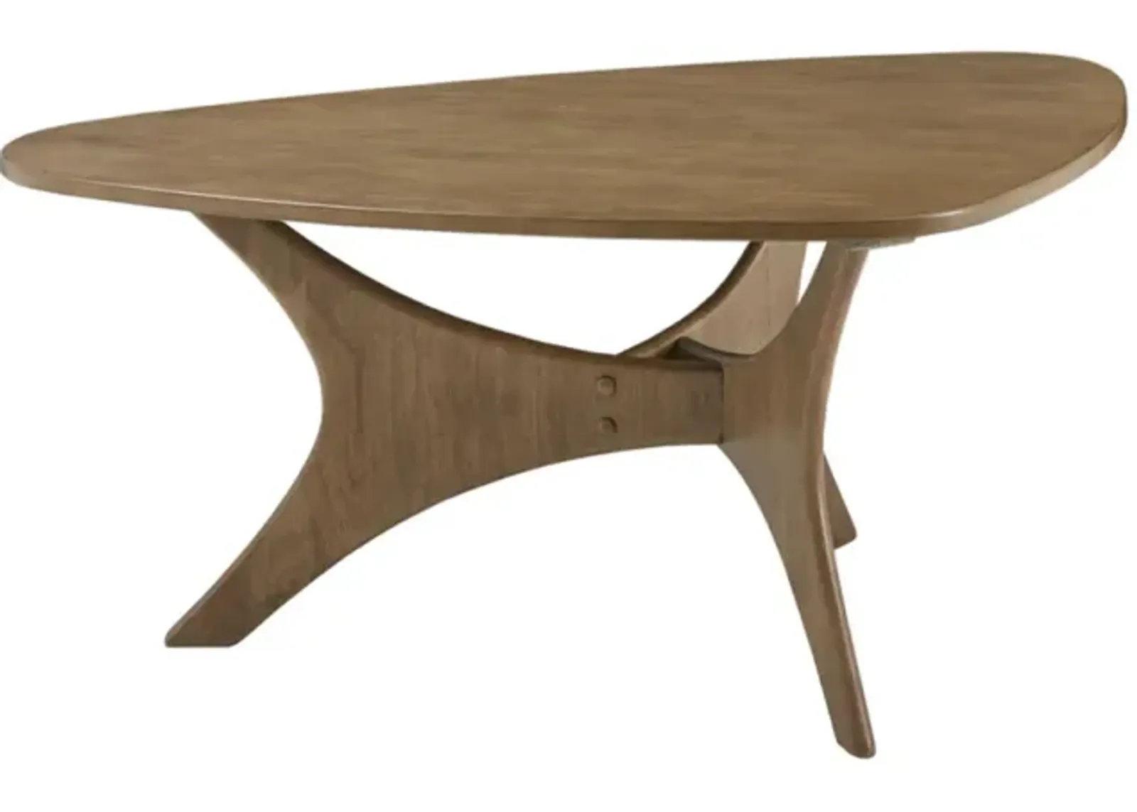 Blaze Triangle Wood Coffee Table