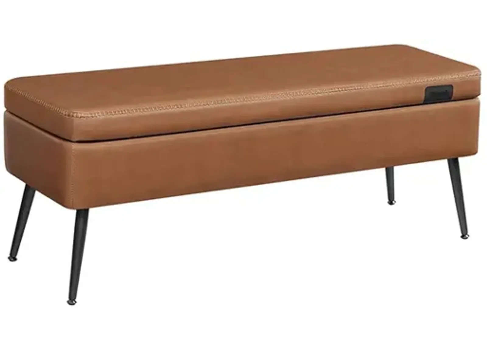 Storage Ottoman Bench with Steel Legs