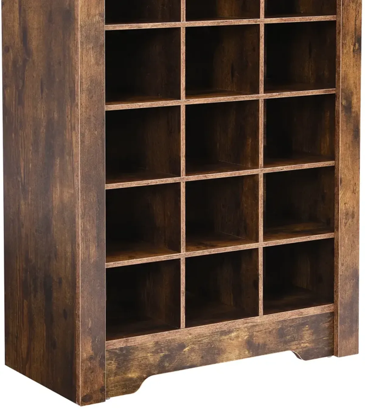 Merax Contemporary Cubby Console  Shoe Cabinet