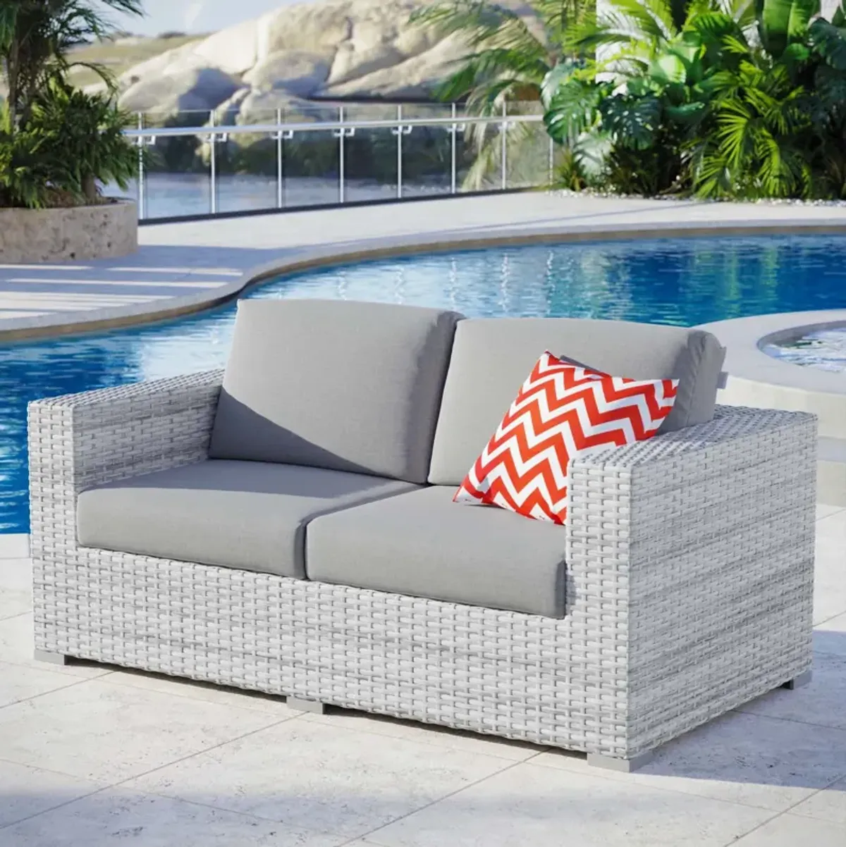 Modway - Convene Outdoor Patio Loveseat