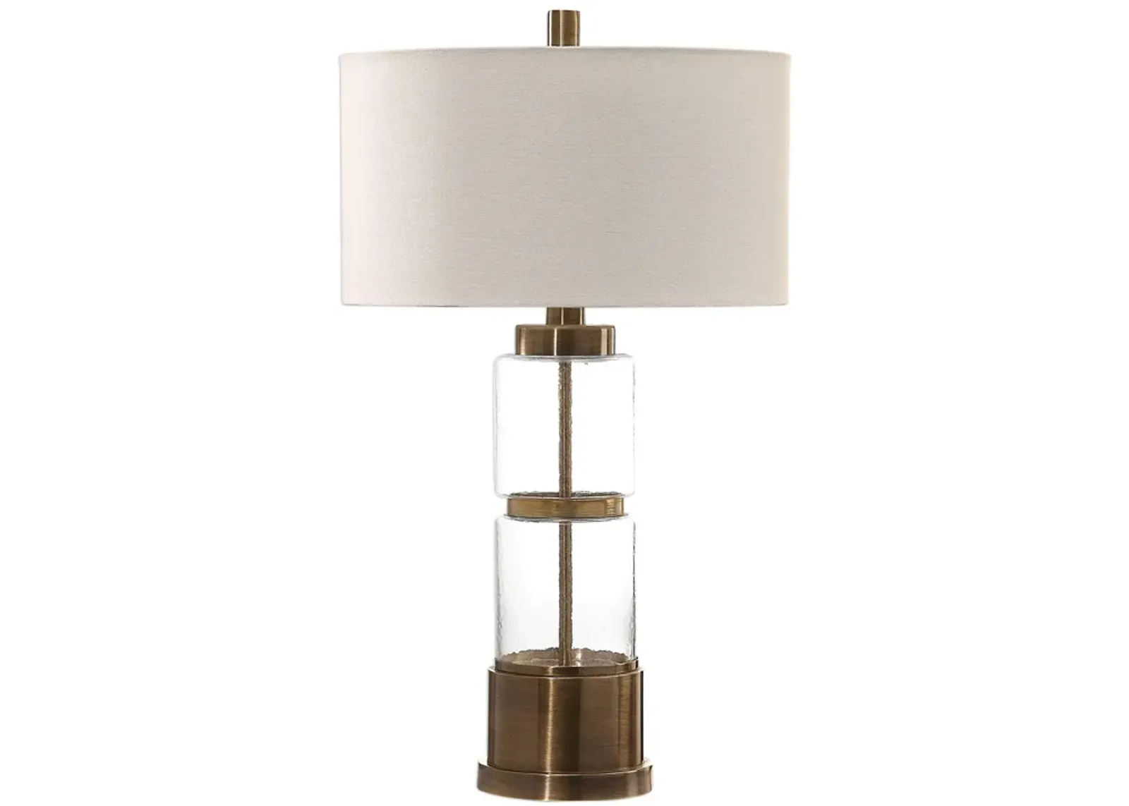 Uttermost Vaiga Glass Column Lamp