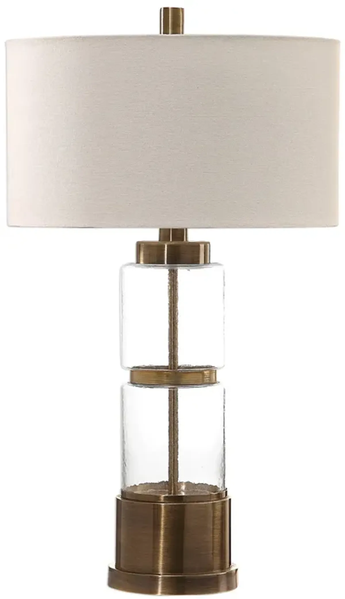 Uttermost Vaiga Glass Column Lamp