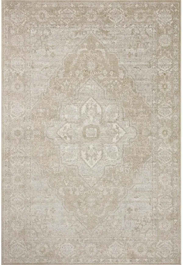 Odette ODT05 Beige/Silver 4' x 6' Rug