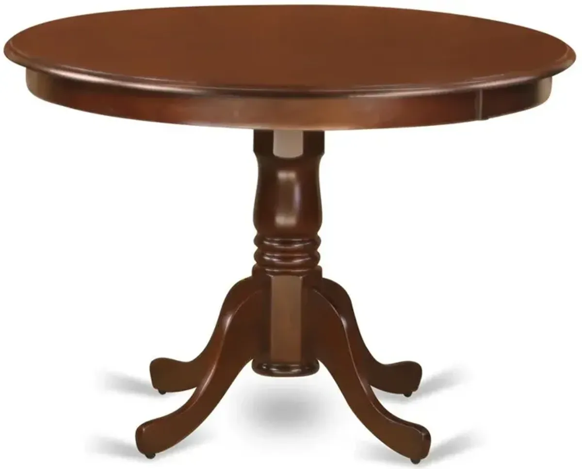 East West Furniture Hartland  Table  42  diameter  Round    Table  -Mahogany  Finish