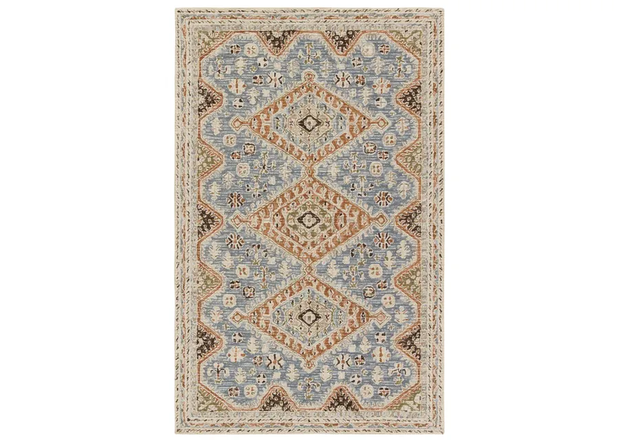 Cardamom Zascha Blue 5' x 8' Rug