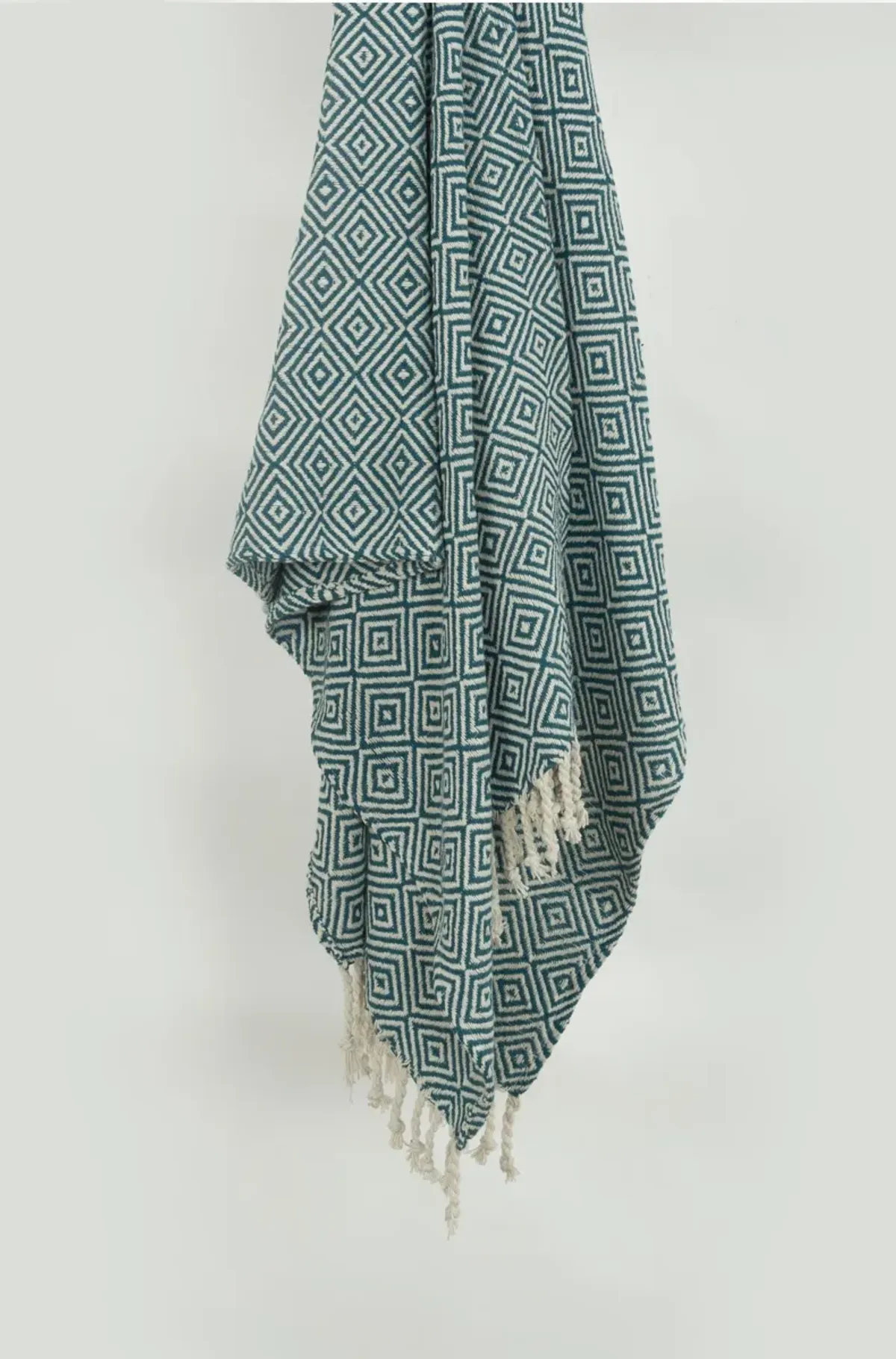 Teal/Natural 50" x 60" Throw Blanket