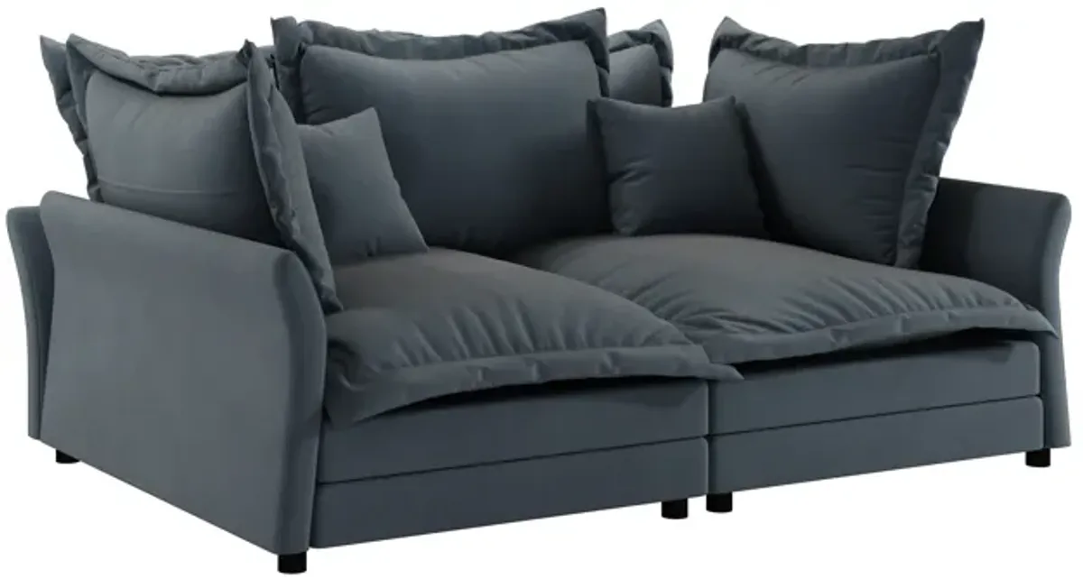 Merax Modern Comfy Upholstered Sofa Cloud Couch