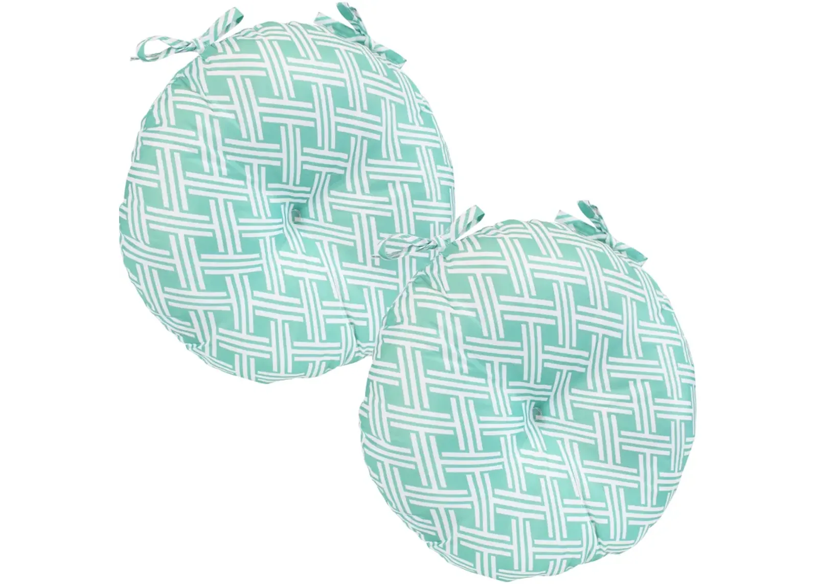 Sunnydaze Outdoor Round Bistro Seat Cushion - Set of 2