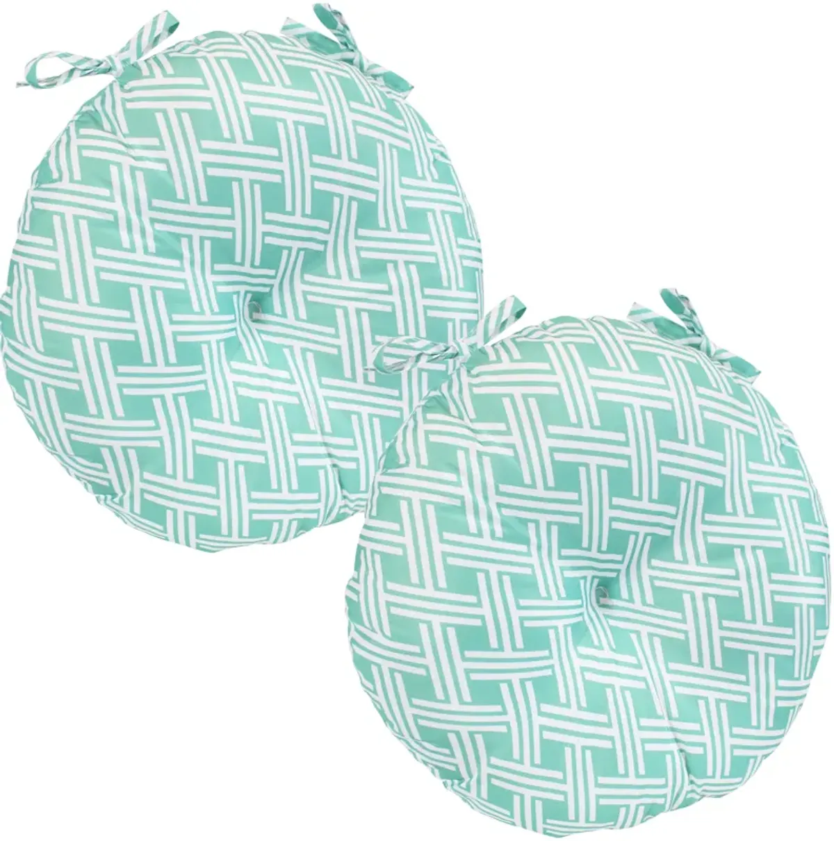 Sunnydaze Outdoor Round Bistro Seat Cushion - Set of 2