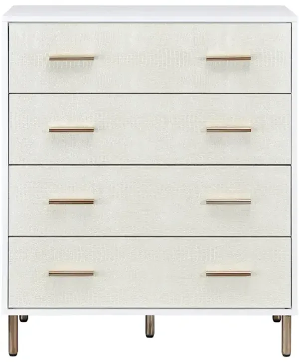 Myles Chest Champagne & Gold Finish