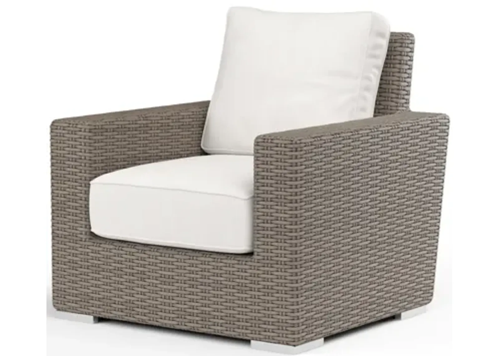 Coronado Club Chair in Canvas Flax w/ Self Welt