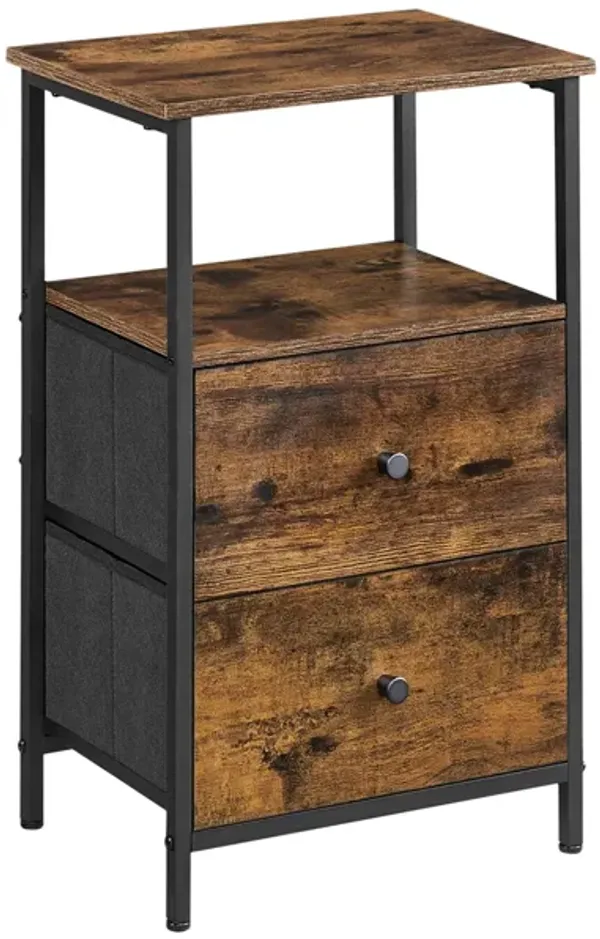 Hivvago Nightstand with 2 Drawers