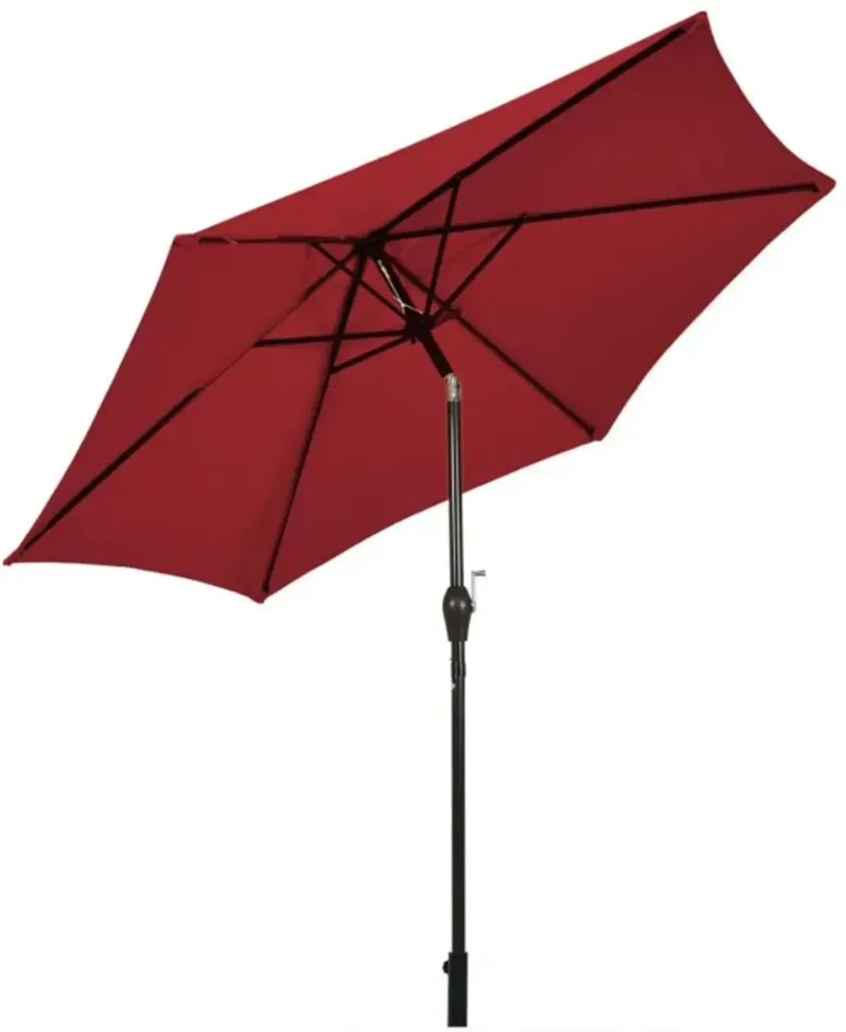 Hivvago 9 FT Outdoor Market Patio Table Umbrella Push Button Tilt Crank Lift