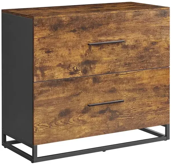 File Cabinet with 2 Drawers Sleek and Practical Office Storage Solution