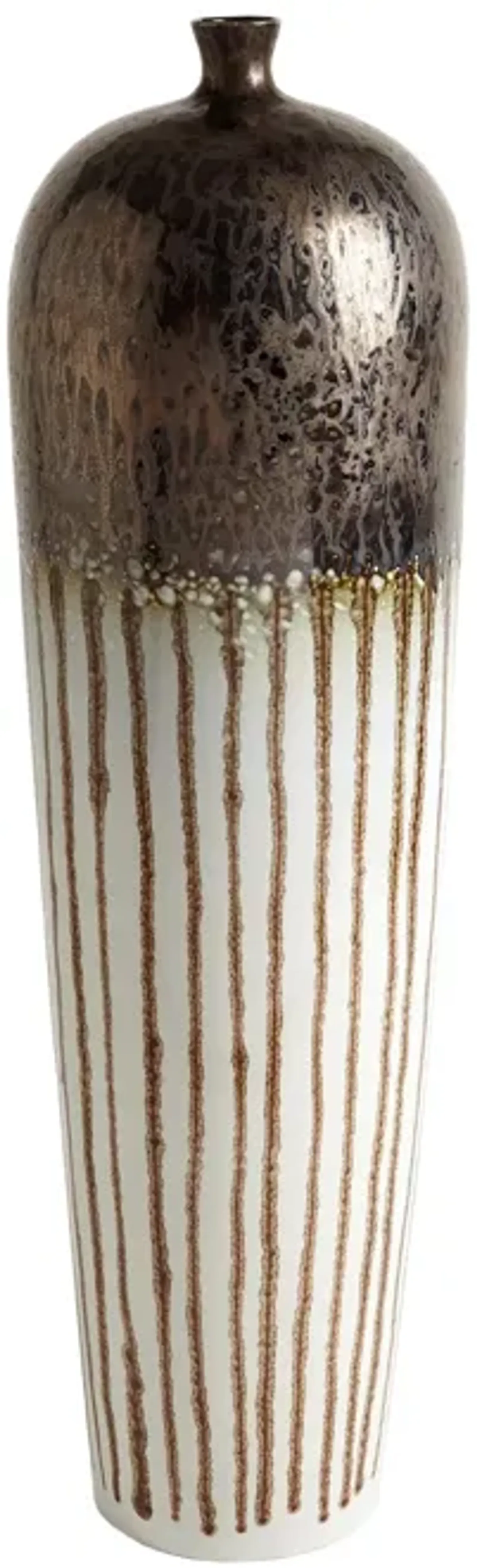 Reactive Bronze Stripe Vessel