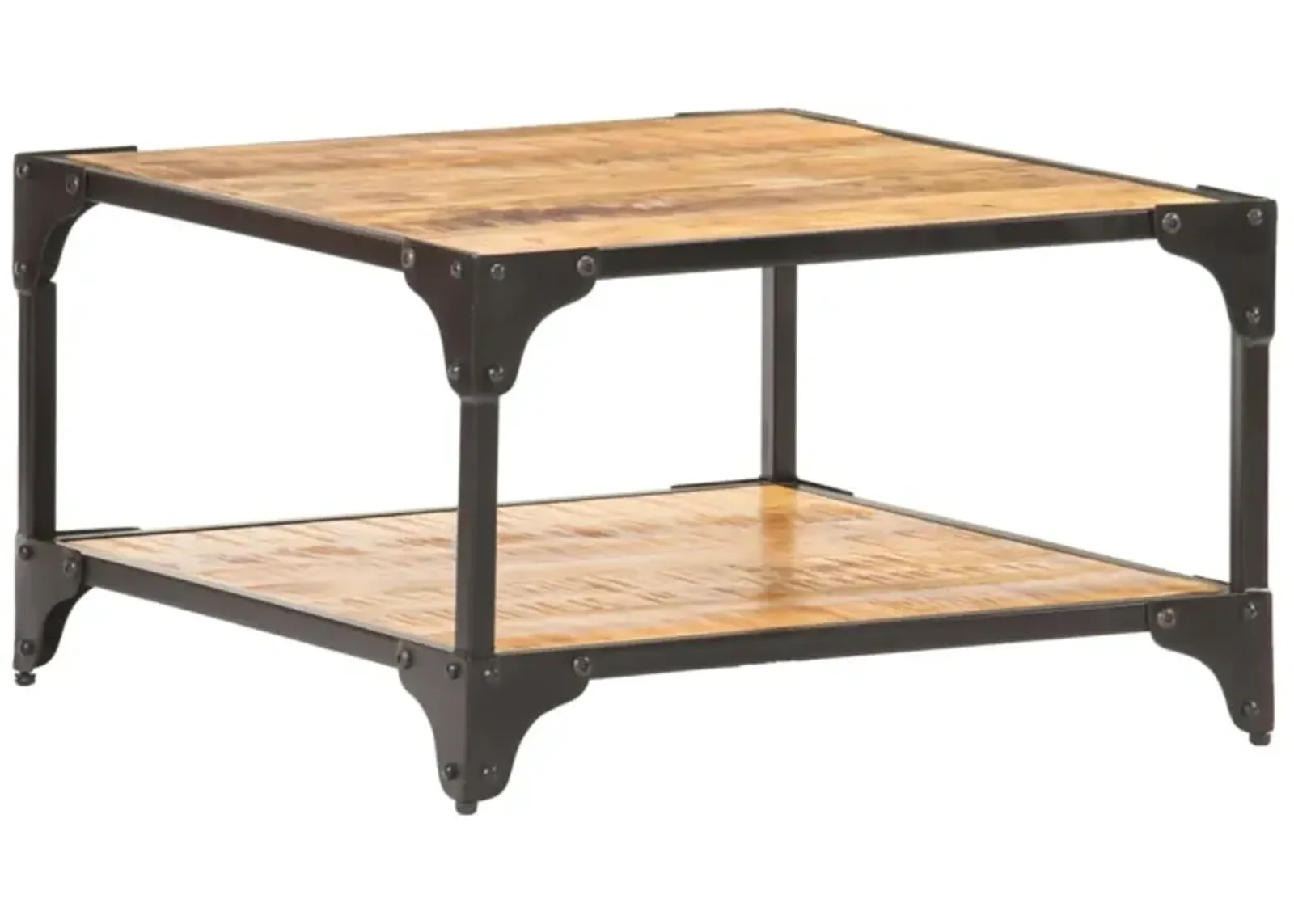 vidaXL Coffee Table 23.6"x23.6"x13.8" Solid Mango Wood