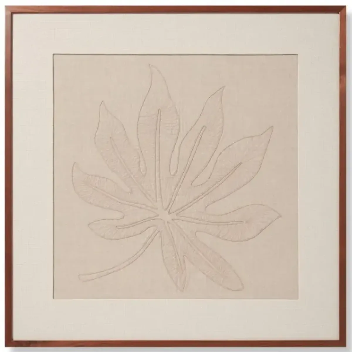 Schefflera Natural Beige Wall Art