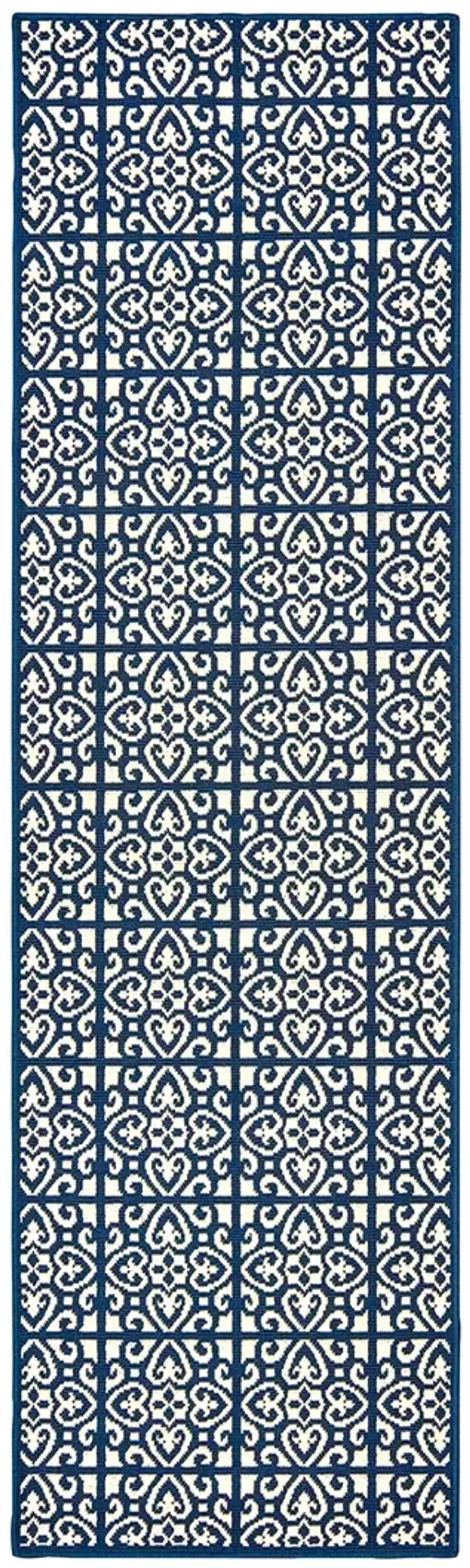 Marina 2'3" x 7'6" Ivory Rug