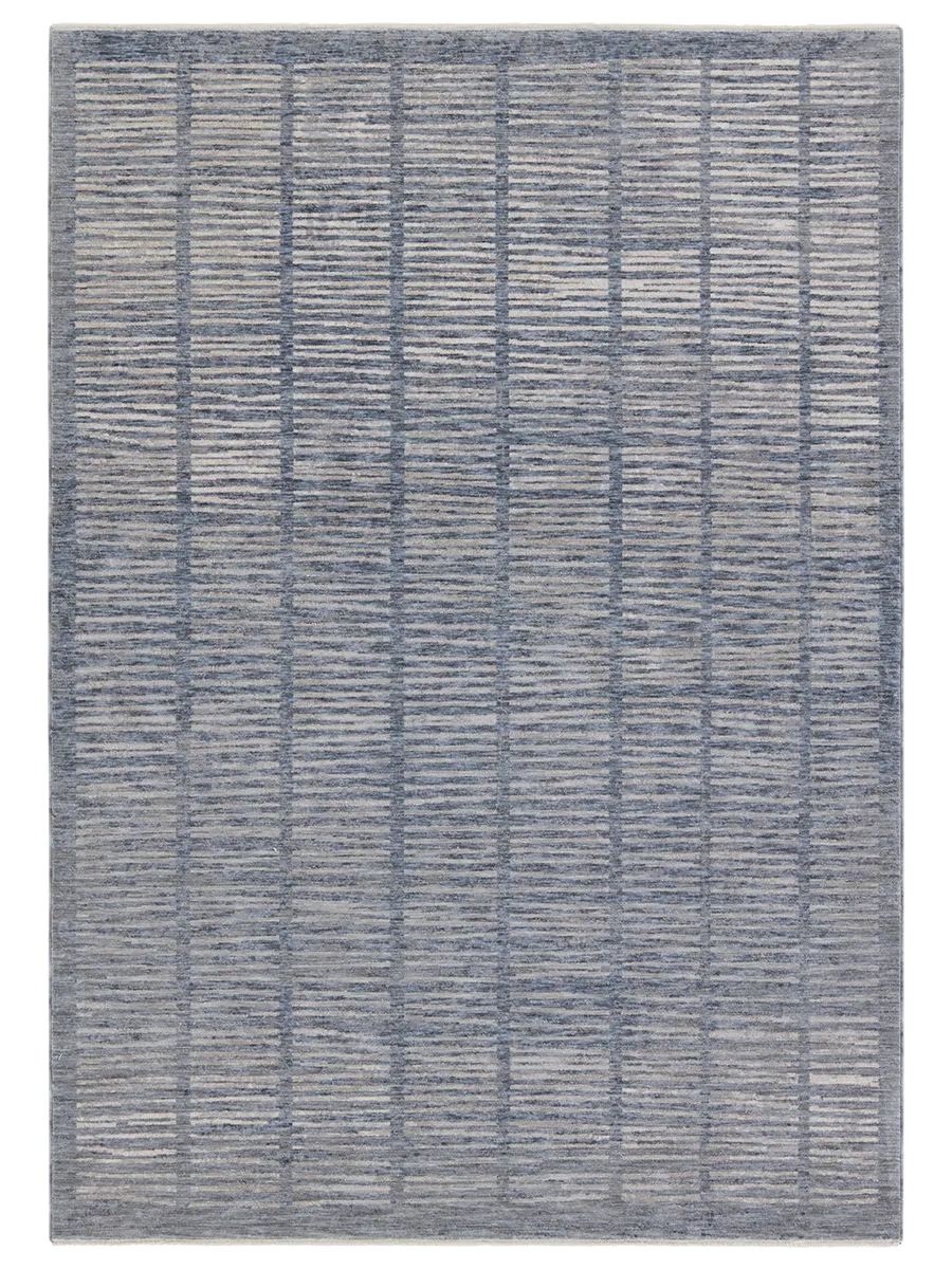 Ballad Dounia Blue 3' x 12' Runner Rug