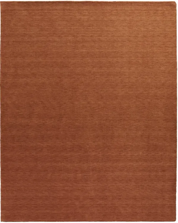 Luna 8049F 8' x 8' Round Orange Round Rug