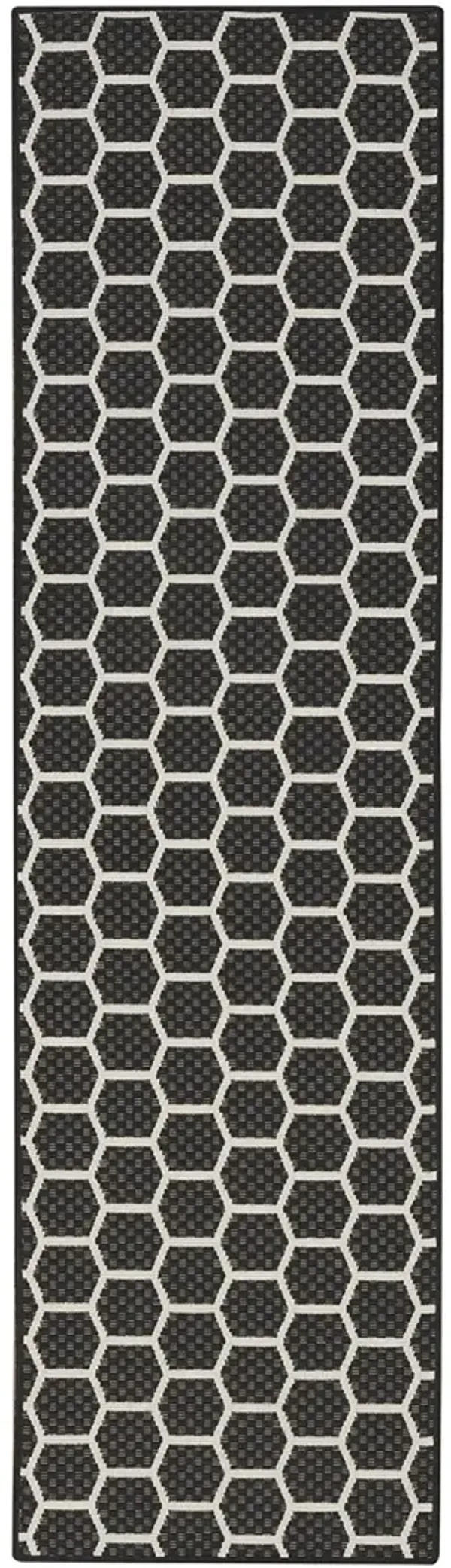 Twist Reversible TWS01 Black 2' x 6' Rug