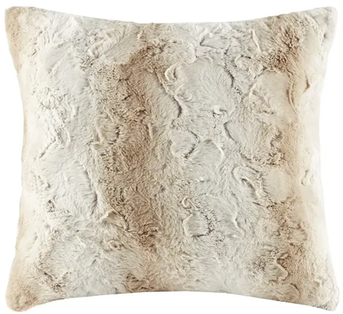 Gracie Mills Shawn Faux Brushed long Fur Square Pillow