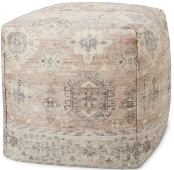 Poufs LPF0023 Rust / Multi 18"W x 18"D x 18"H