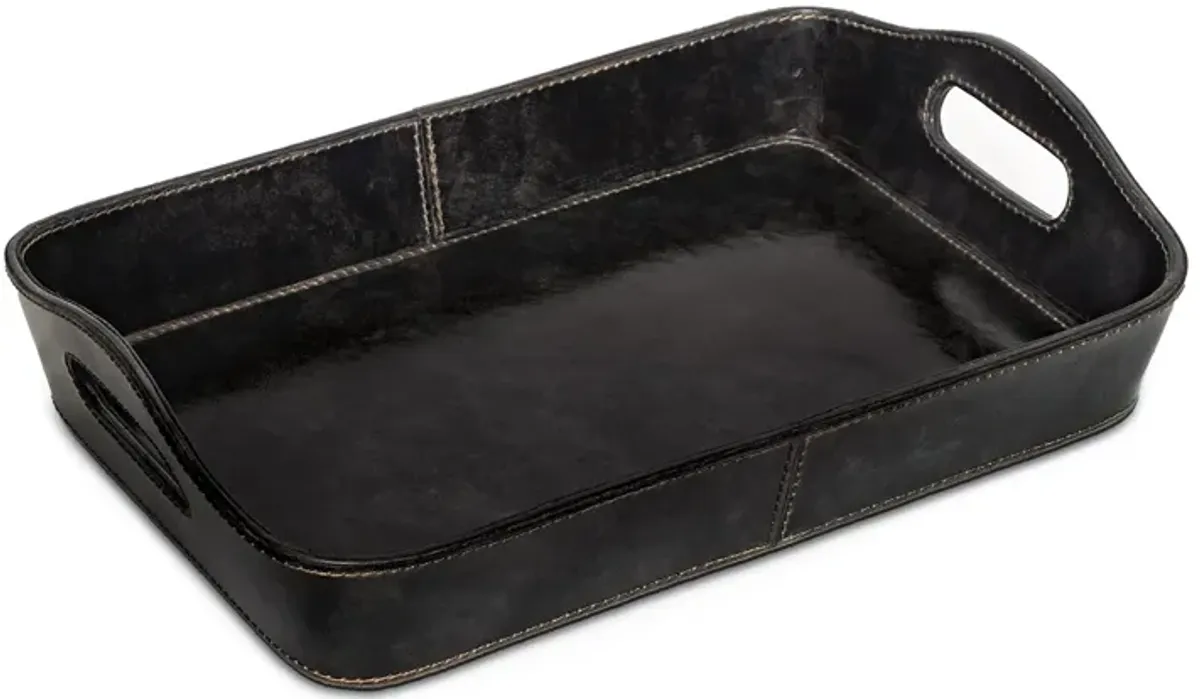 Derby Parlor Leather Tray