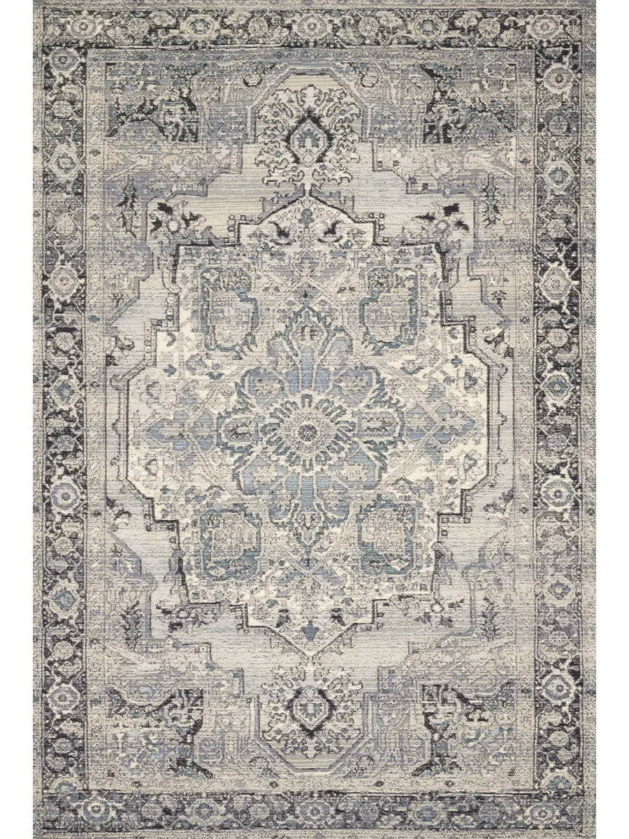 Mika Grey/Blue 10'6" x 13'9" Rug