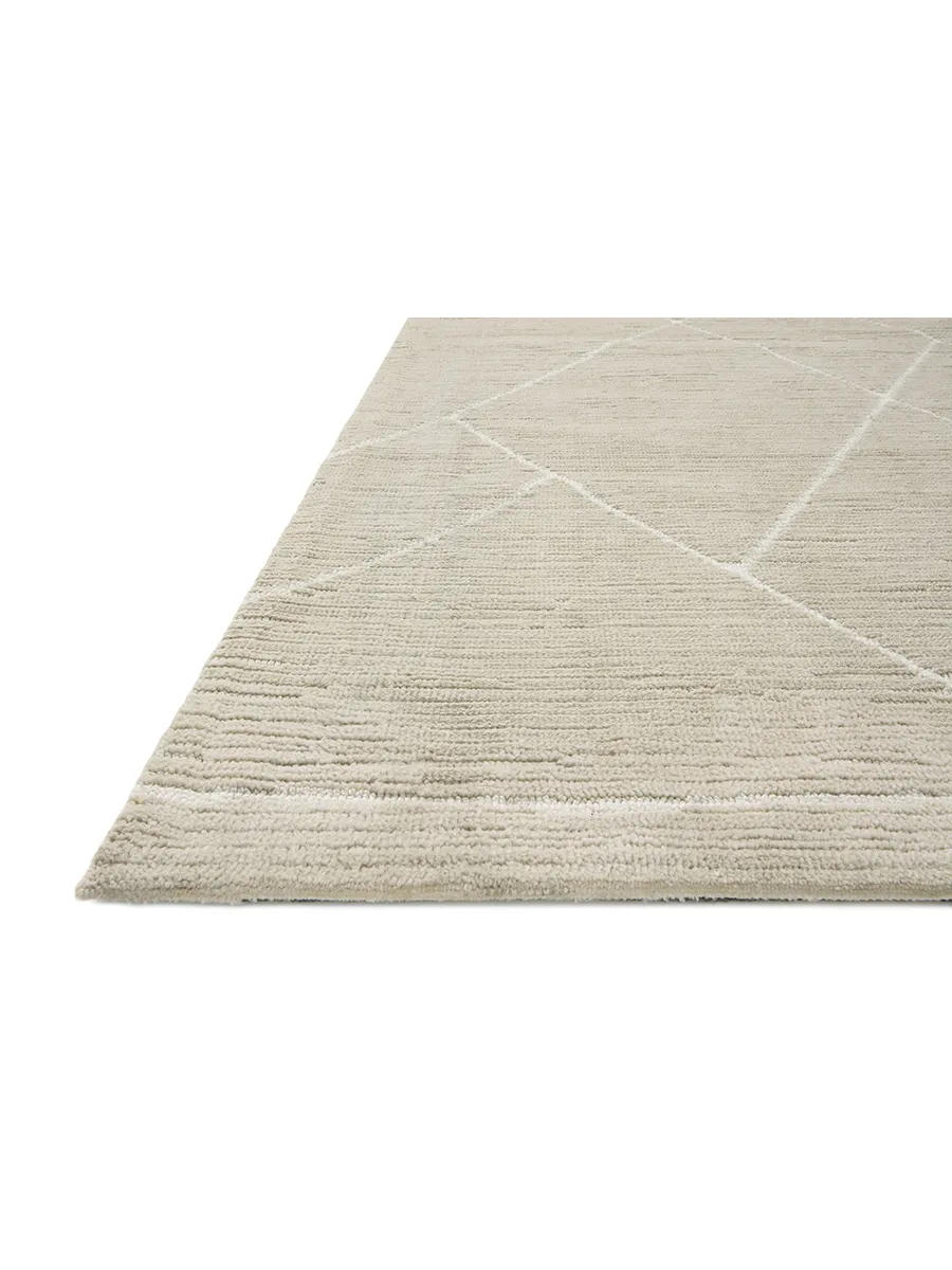 Logan LOG01 Oatmeal/White 5' x 7'6" Rug