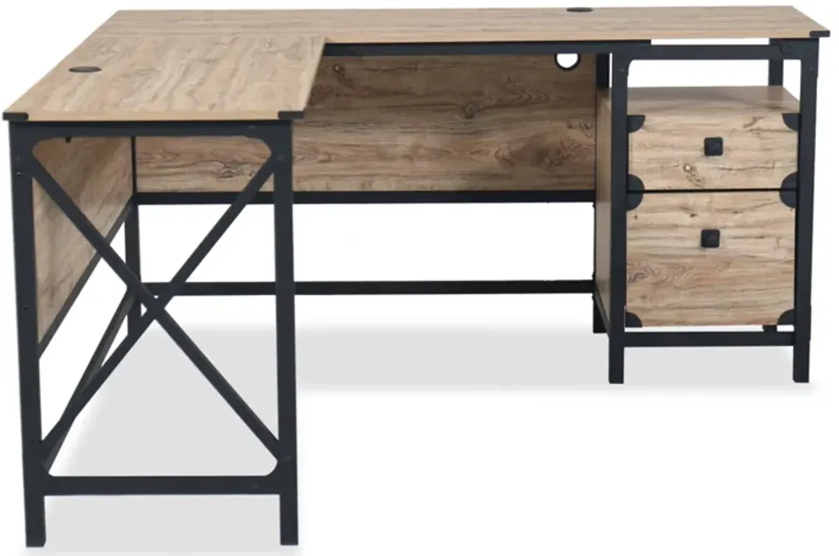 Steel River L-Shaped Desk