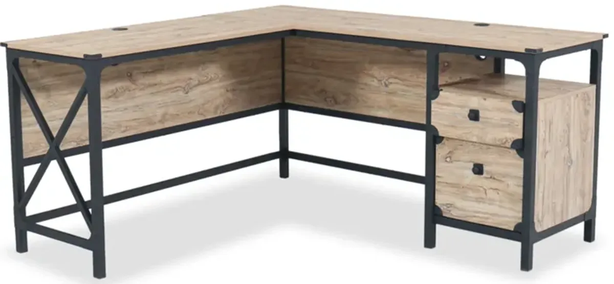Steel River L-Shaped Desk