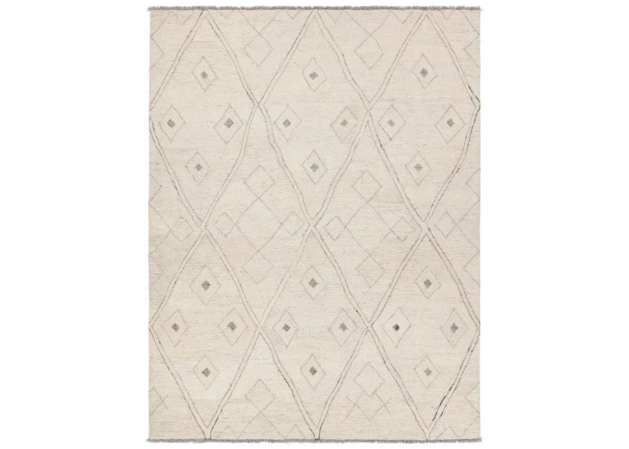 Hadi Ismael White 9' x 12' Rug