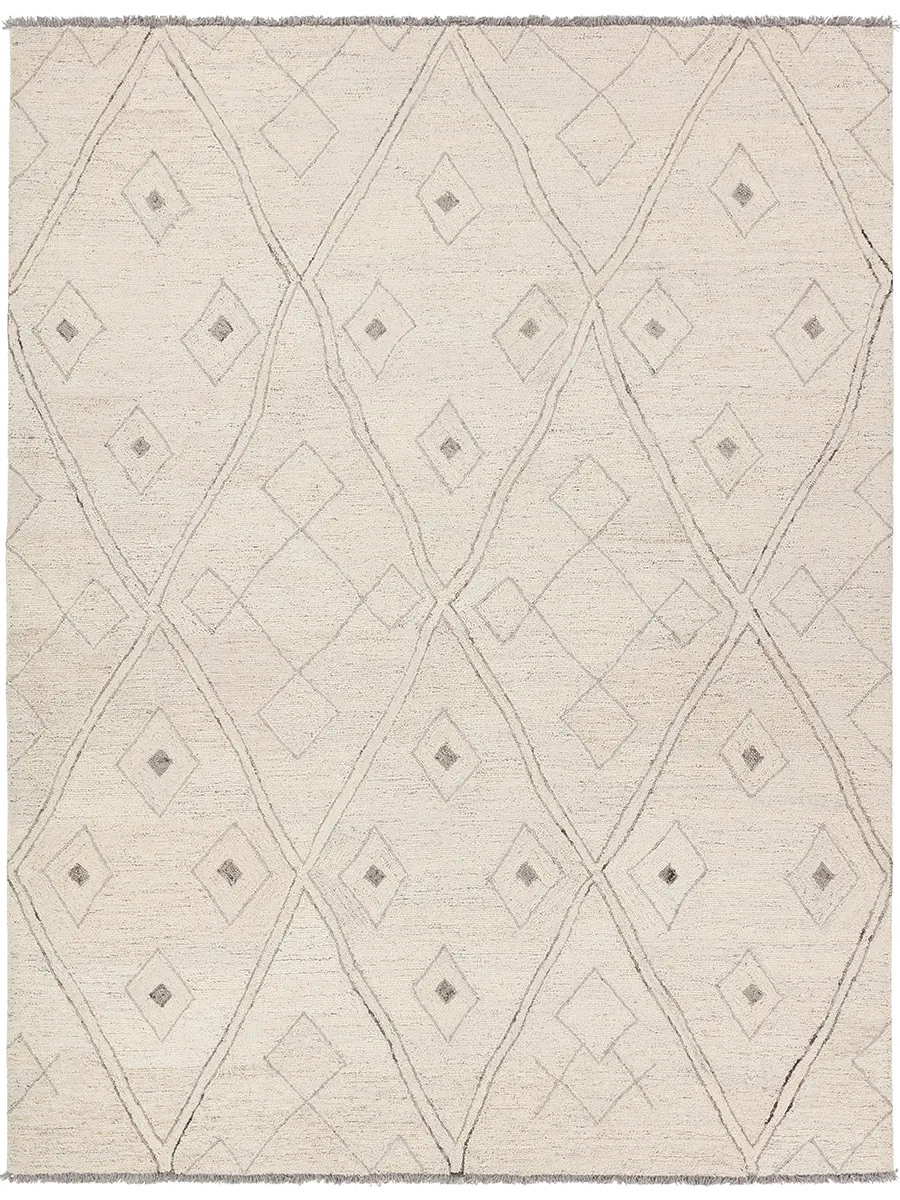 Hadi Ismael White 9' x 12' Rug