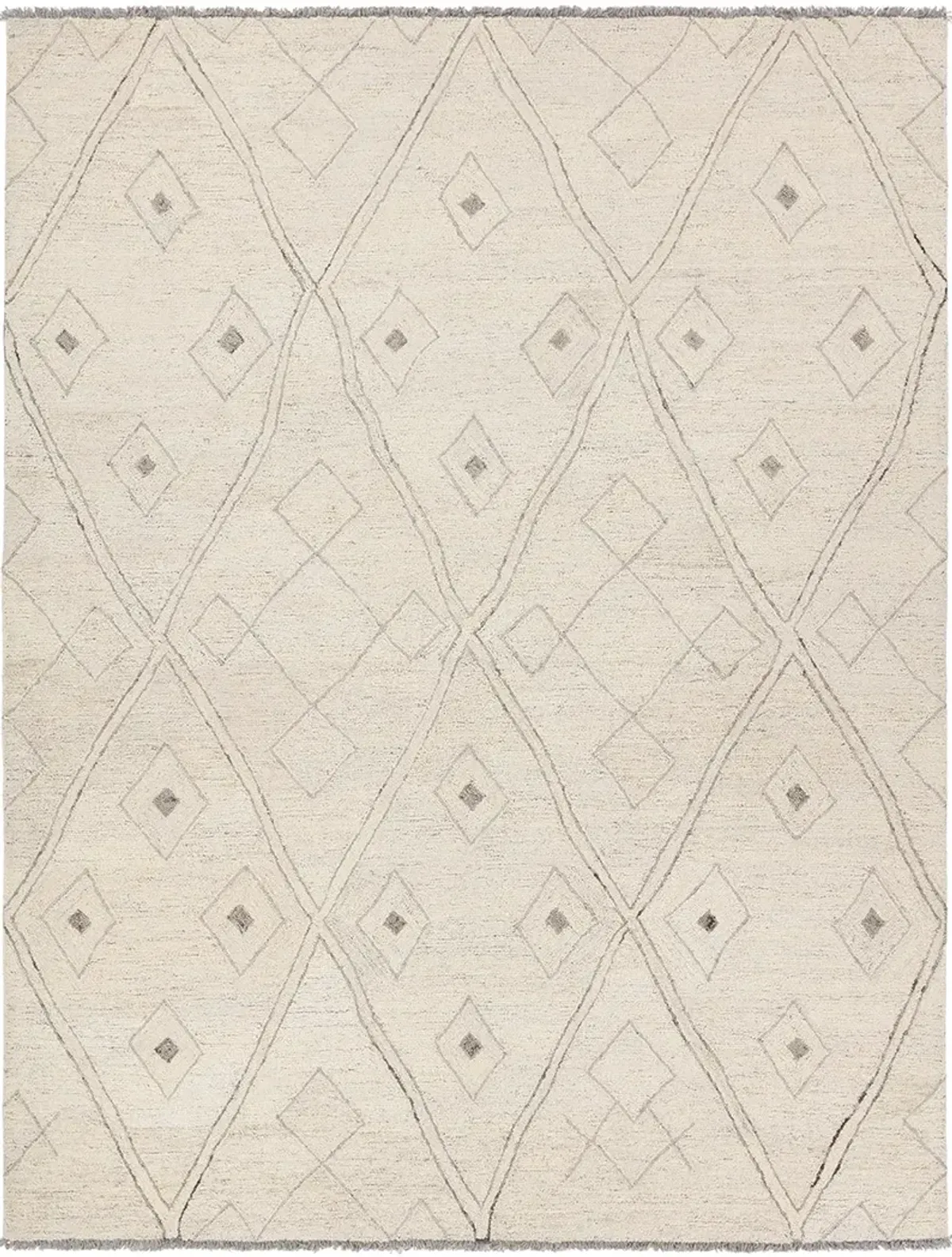 Hadi Ismael White 9' x 12' Rug