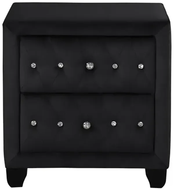 Streamdale Sophia Nightstand In Color Black Made With Wood