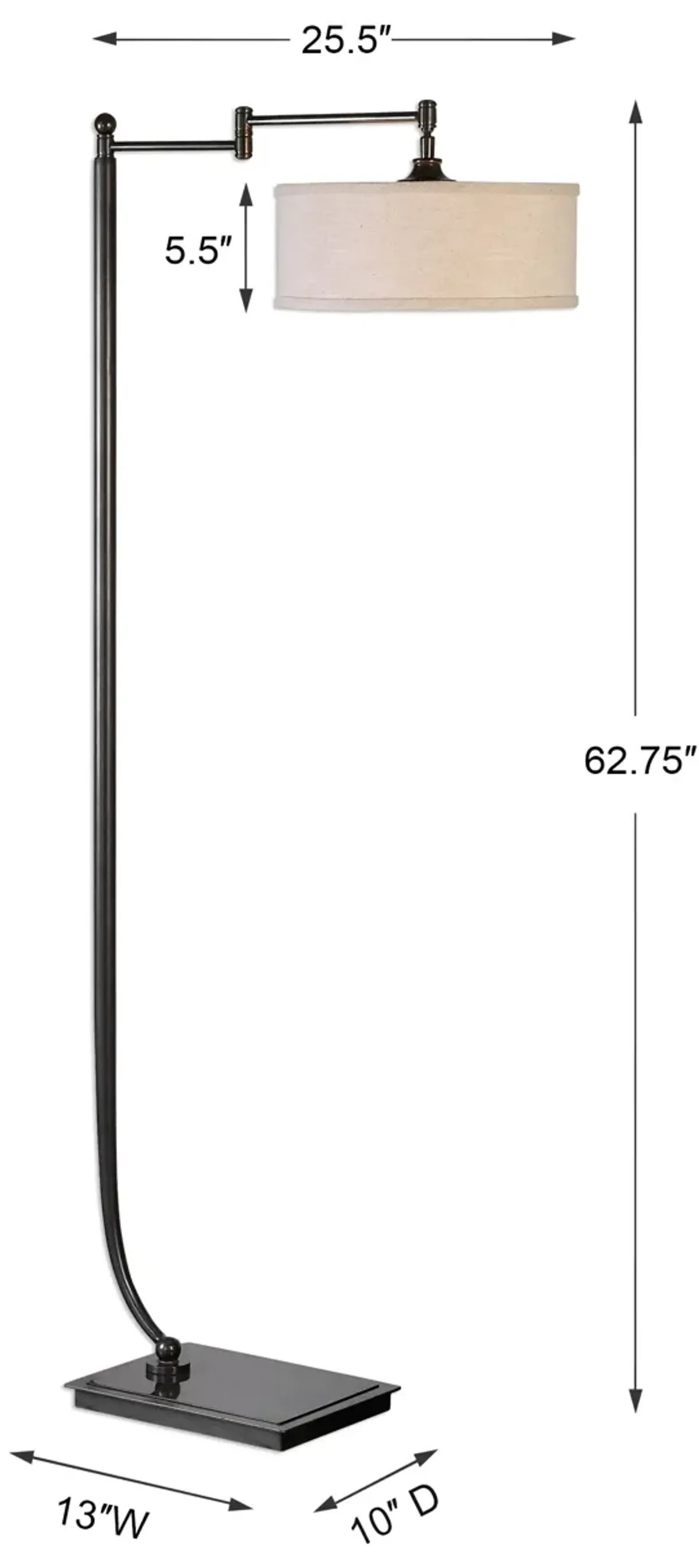 Lamine Dark Bronze Floor Lamp