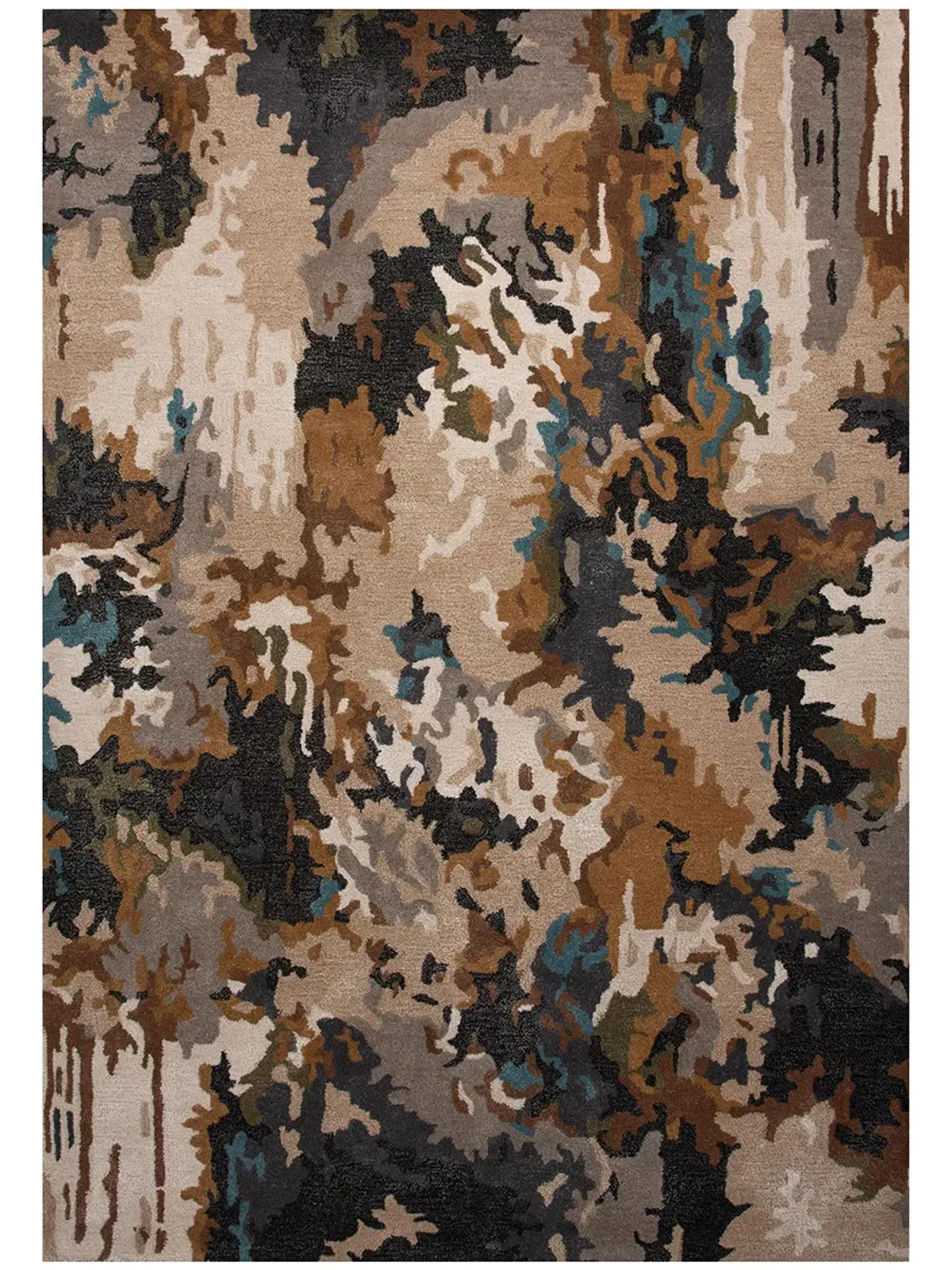 Kinetic KIN534 Brown 5' x 8' Rug