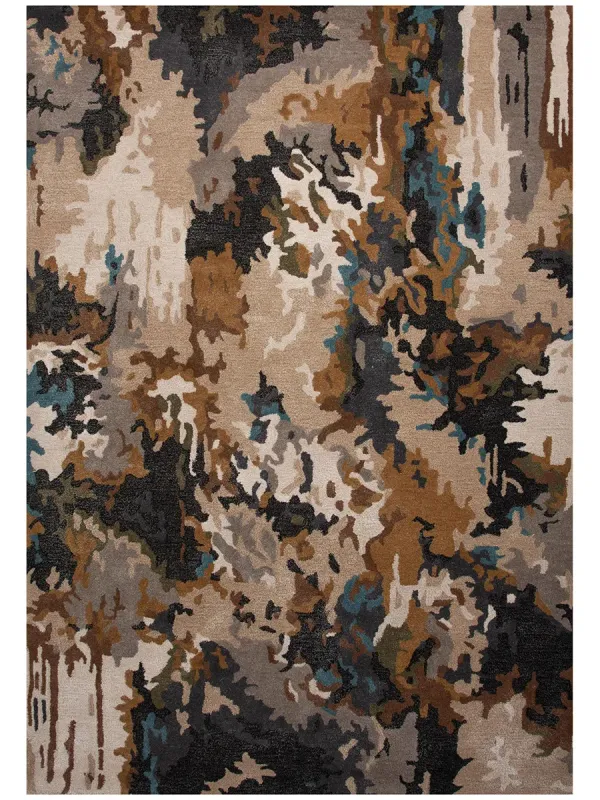 Kinetic KIN534 Brown 5' x 8' Rug