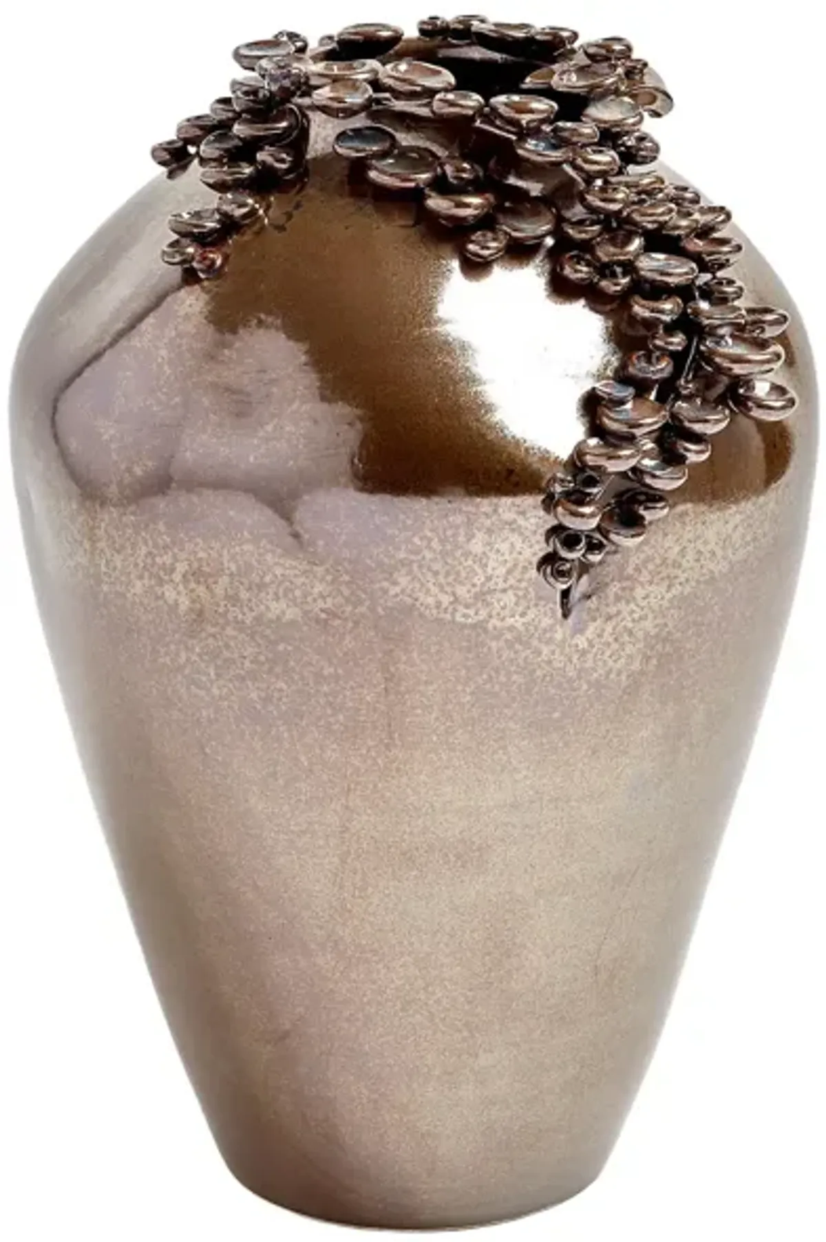 Cascading Reef Vase- Tall Bronze
