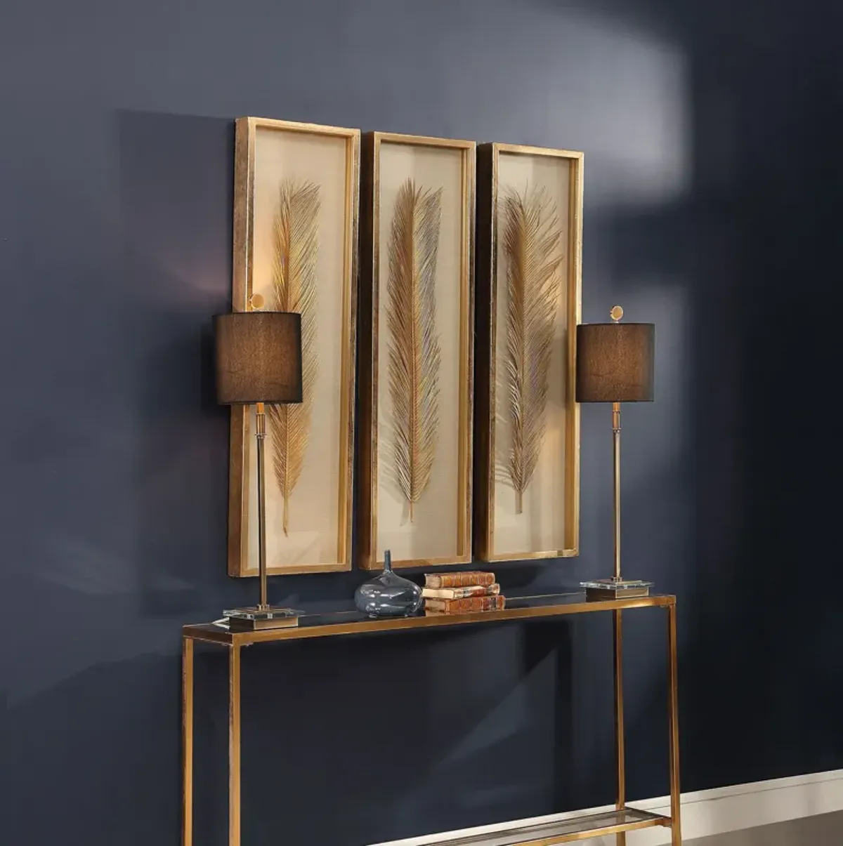 Uttermost Palma Gold Leaf Shadow Box Set/3