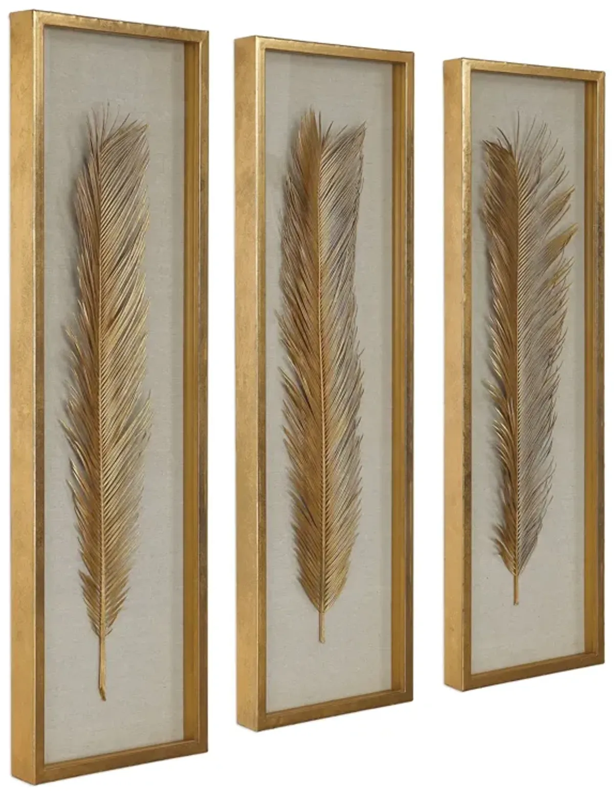 Uttermost Palma Gold Leaf Shadow Box Set/3